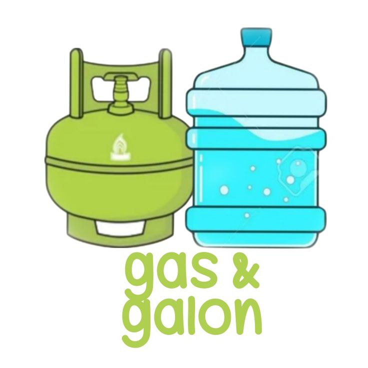 Ilustrasi Air Isi Ulang & Gas